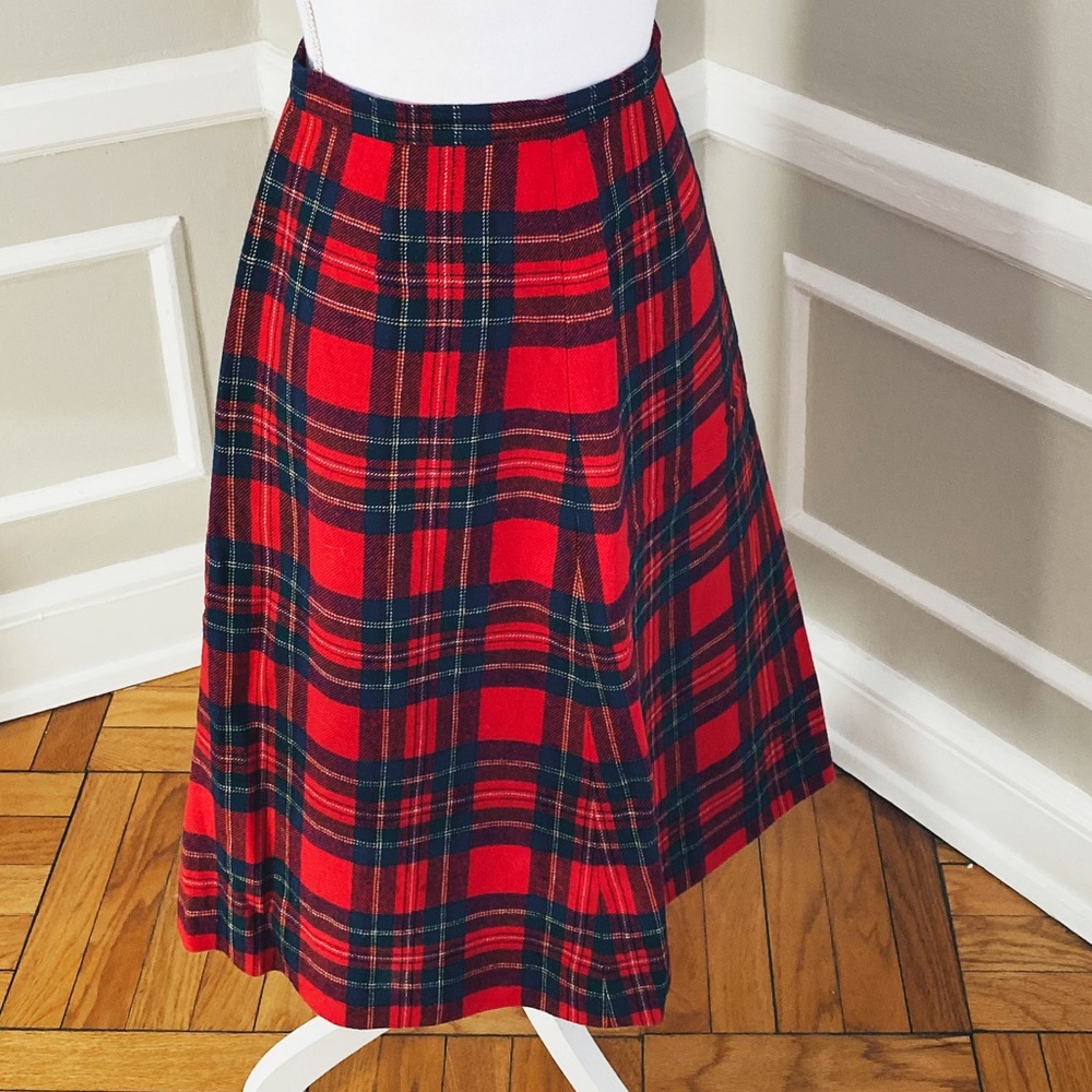 Vintage Pendleton Tartan Wool Skirt